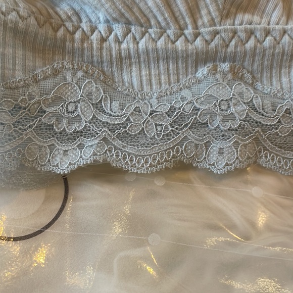 Light Sky Blue LACE BRALETTE IN light Blue - Picture 6 of 9
